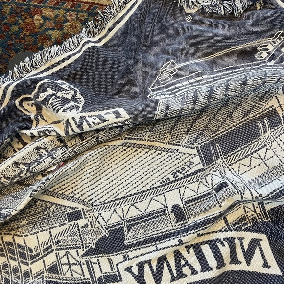 SOLD Vintage Penn State Tapestry Blanket - Picture 2 of 3